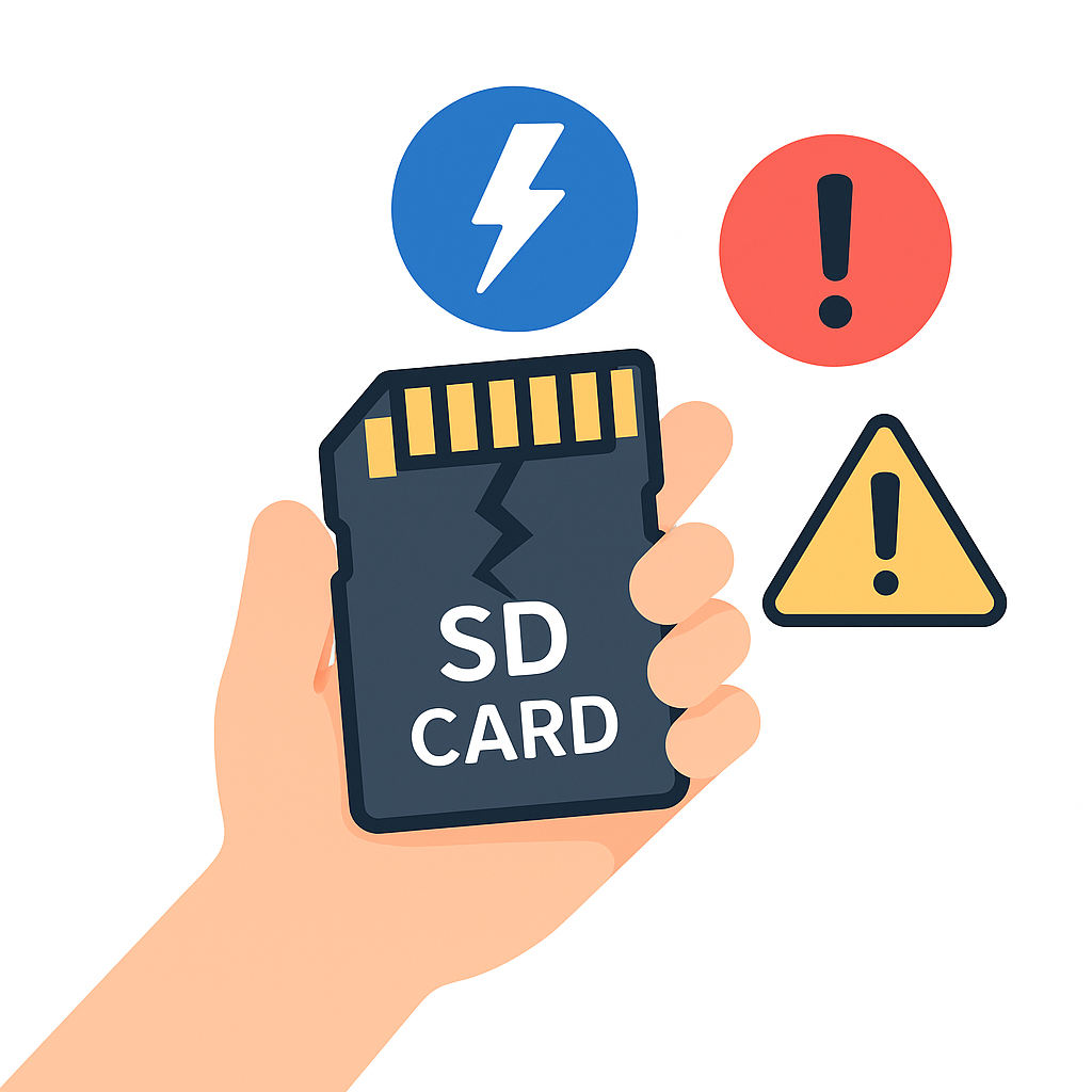 SDカードの代表的な障害