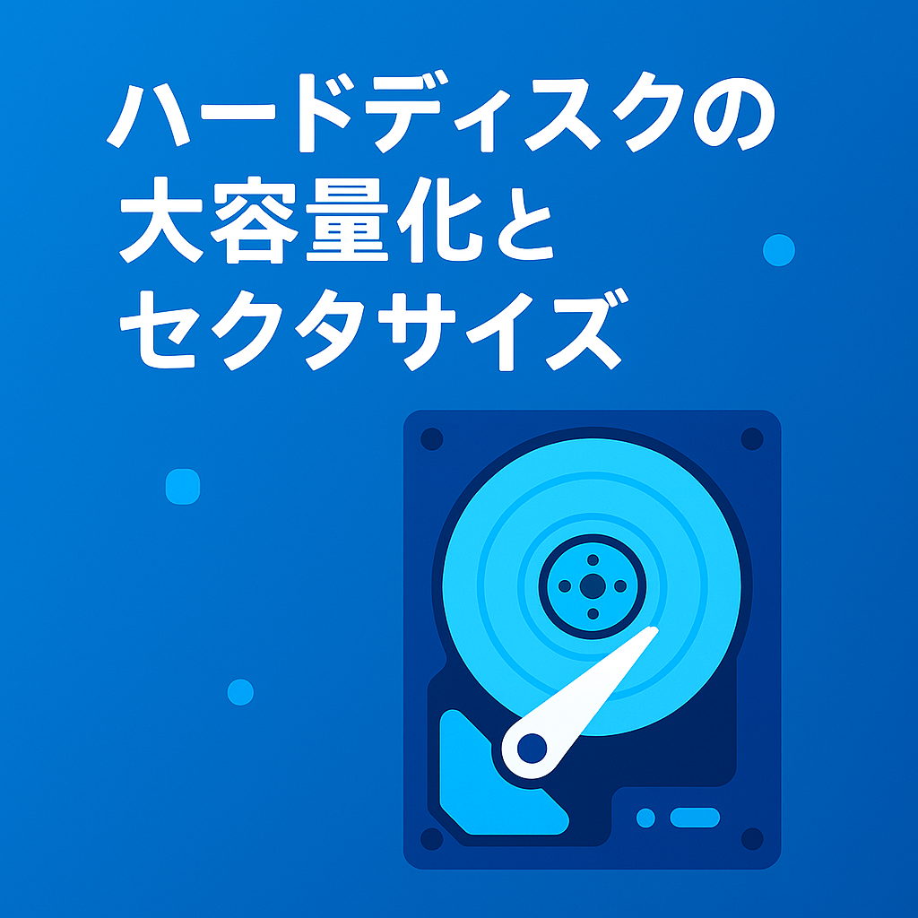 ハードディスクの大容量化とセクタサイズ