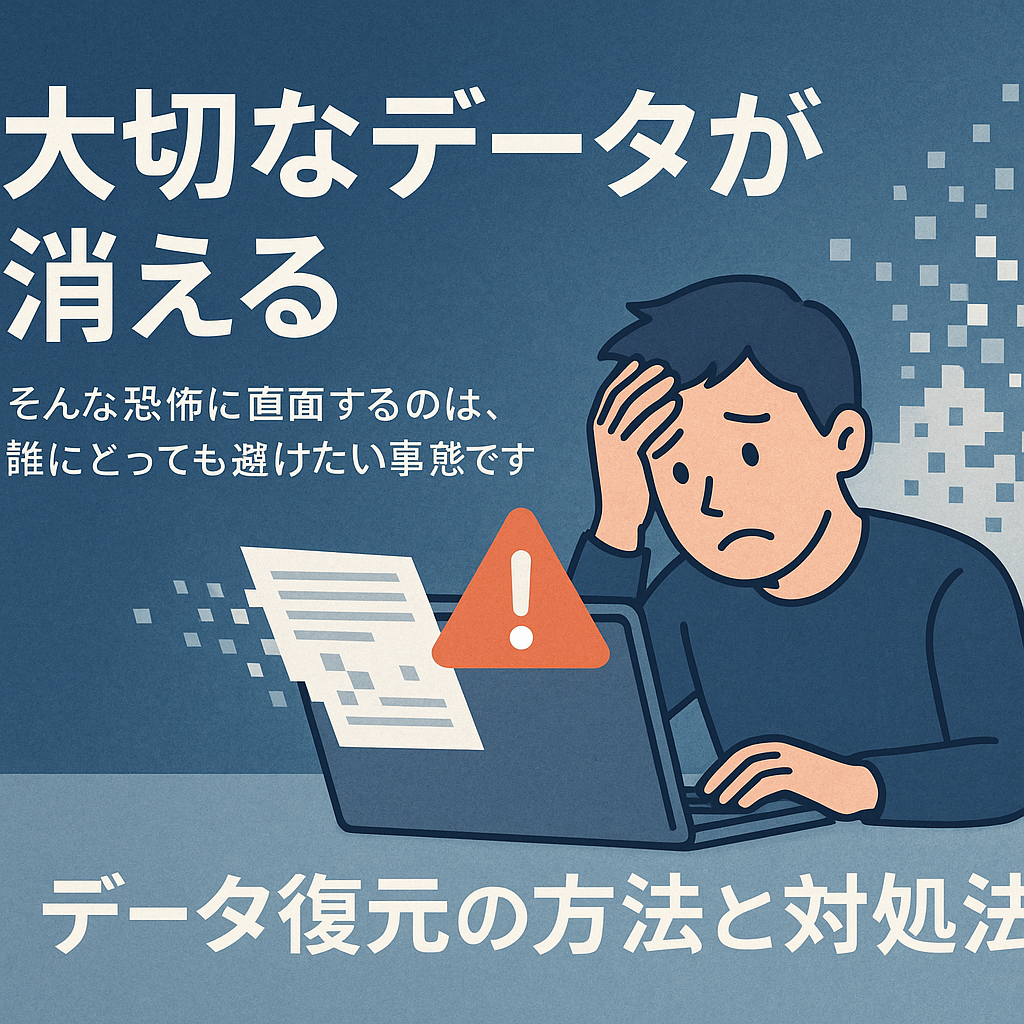 消えてしまったPCのデータを自分で復元する方法・正しい対処