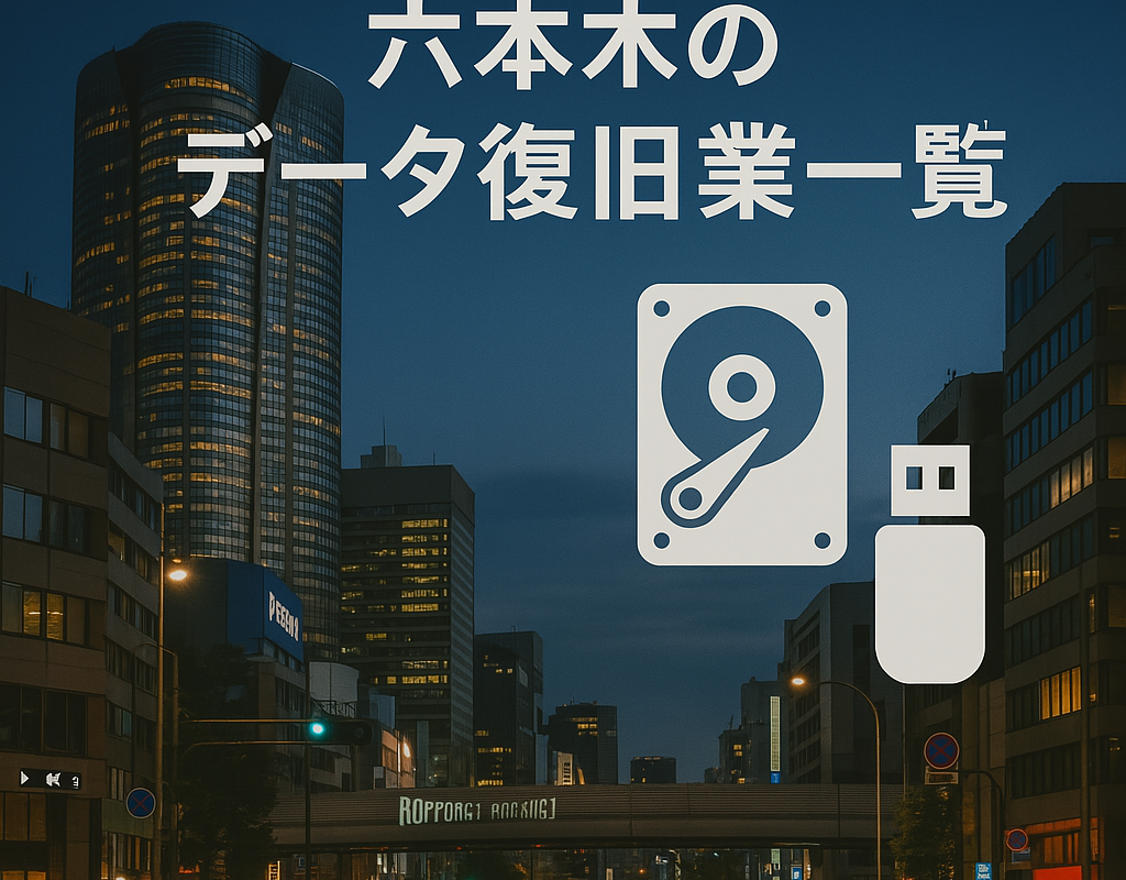 六本木のデータ復旧業者一覧
